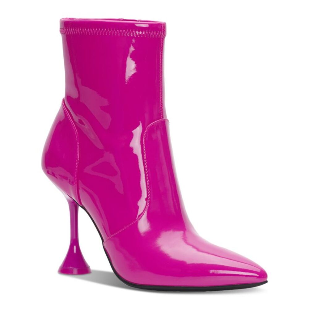 INC Womens Pink Comfort Ibrina Pointed Toe Sculpted Heel Dress Boots 8 M